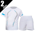 Pacote com 2/6 shorts masculinos plus size de secagem rápida, manga curta, terno masculino, lazer, esportes, corrida, fitness, camiseta, shorts coringa, adolescente