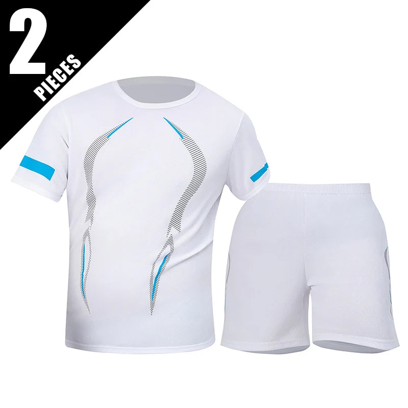 Pacote com 2/6 shorts masculinos plus size de secagem rápida, manga curta, terno masculino, lazer, esportes, corrida, fitness, camiseta, shorts coringa, adolescente