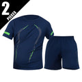 Pacote com 2/6 shorts masculinos plus size de secagem rápida, manga curta, terno masculino, lazer, esportes, corrida, fitness, camiseta, shorts coringa, adolescente