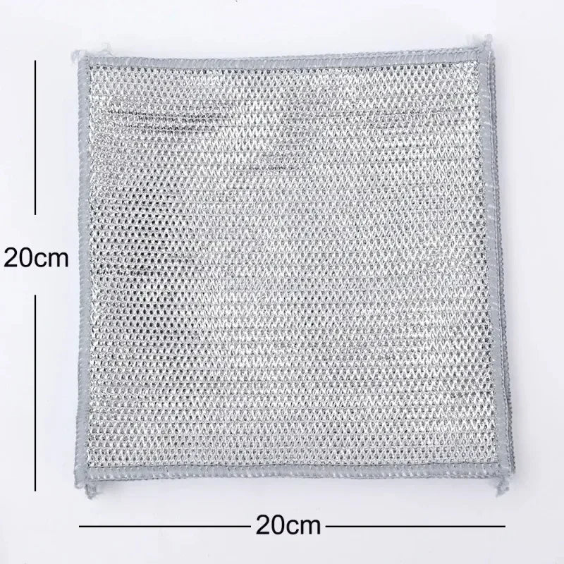 Pano Mágico de Aço Dupla Face – Super Resistente para Panelas, Louças e Limpeza Pesada (1 a 20 unid.)