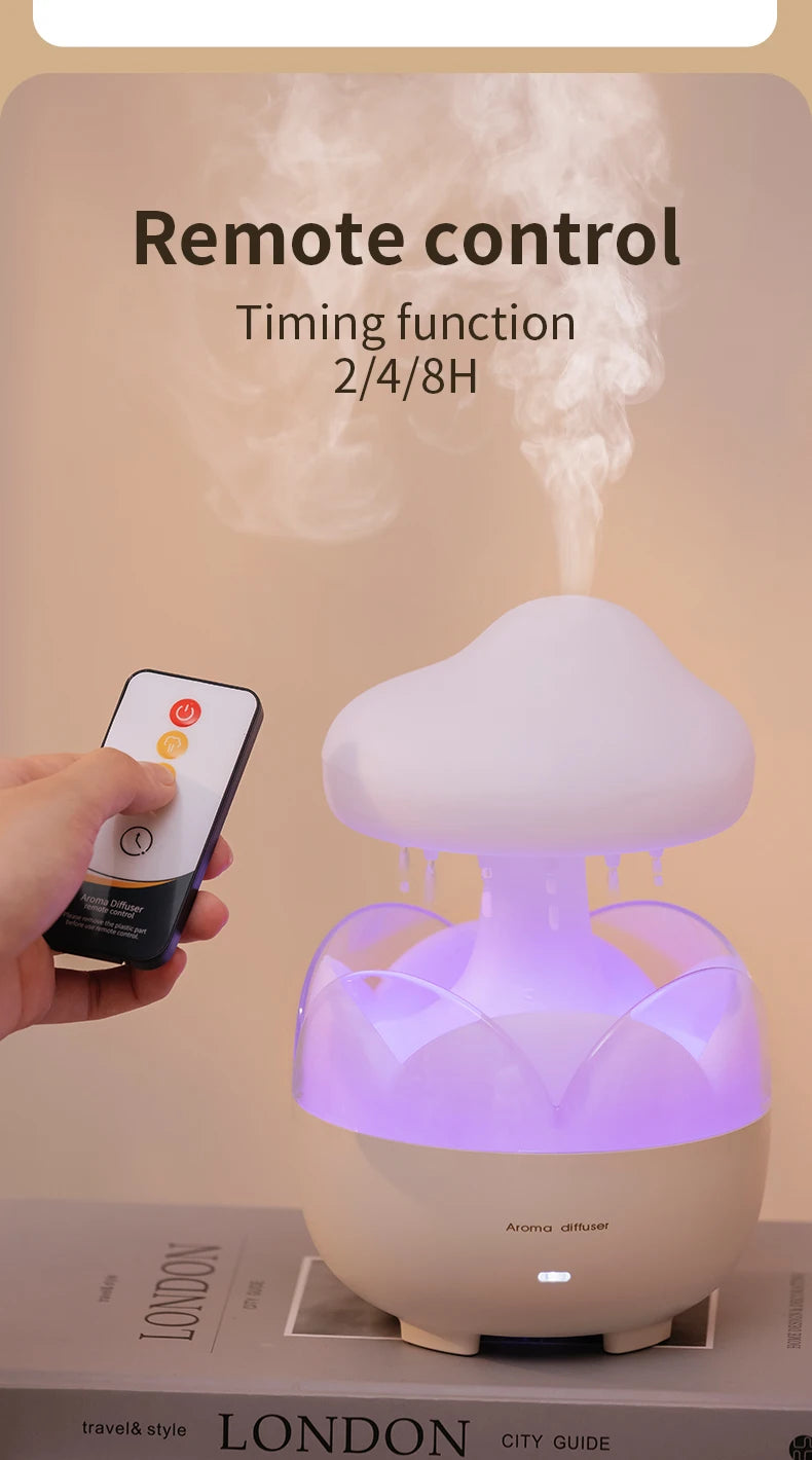 Umidificador Cogumelo Chuva Relaxante