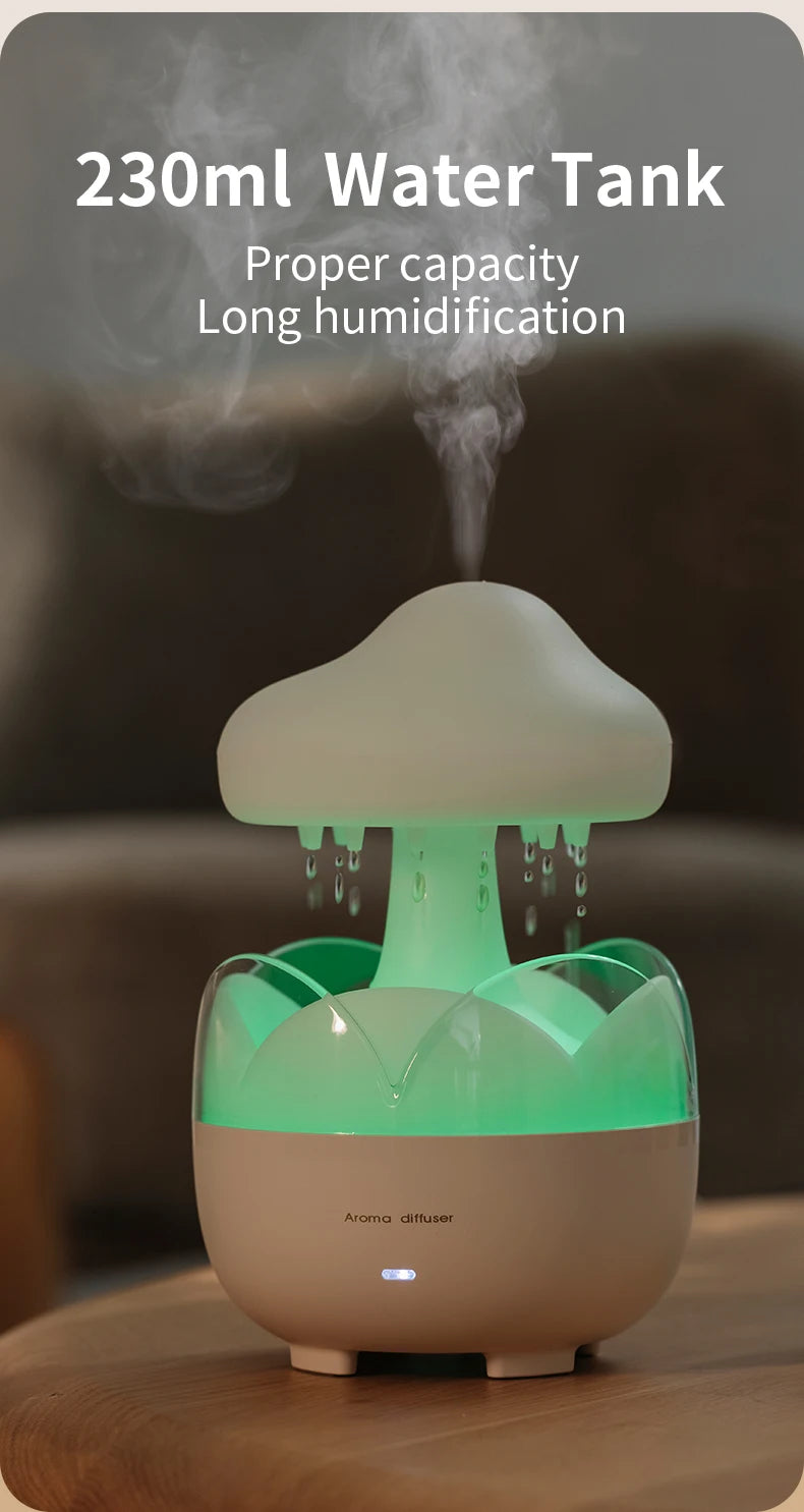 Umidificador Cogumelo Chuva Relaxante