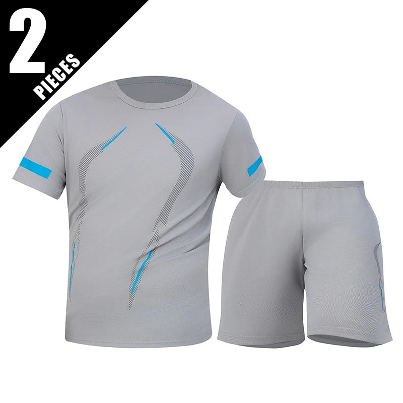 Pacote com 2/6 shorts masculinos plus size de secagem rápida, manga curta, terno masculino, lazer, esportes, corrida, fitness, camiseta, shorts coringa, adolescente