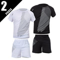 Pacote com 2/6 shorts masculinos plus size de secagem rápida, manga curta, terno masculino, lazer, esportes, corrida, fitness, camiseta, shorts coringa, adolescente