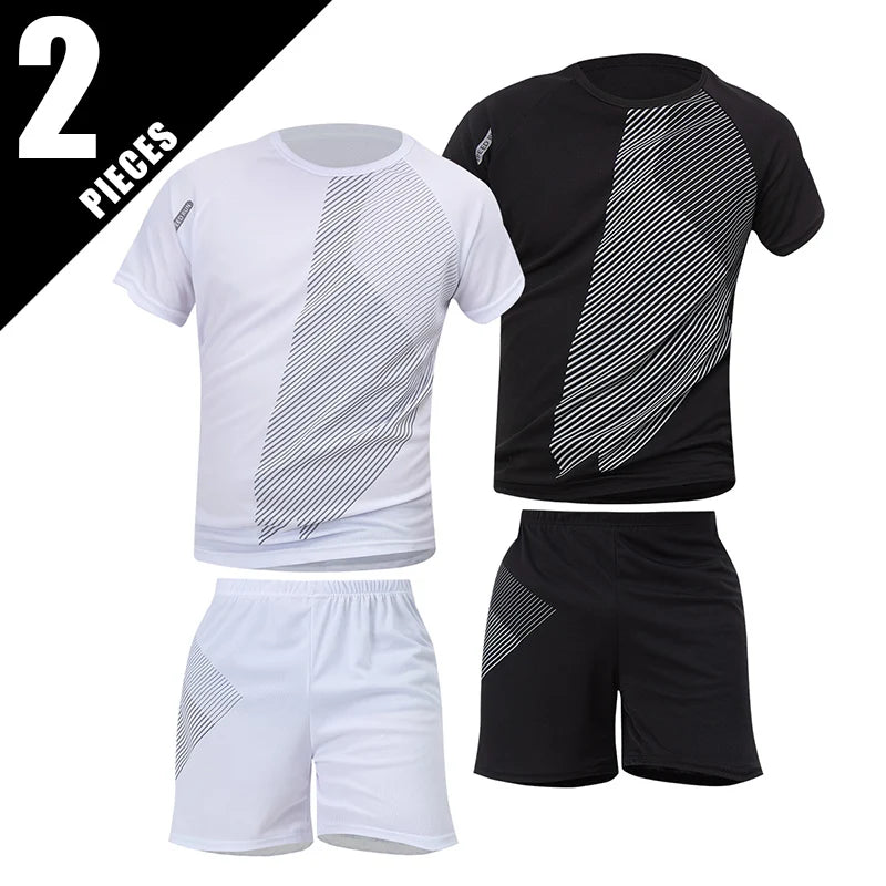 Pacote com 2/6 shorts masculinos plus size de secagem rápida, manga curta, terno masculino, lazer, esportes, corrida, fitness, camiseta, shorts coringa, adolescente