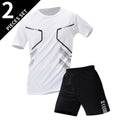 Pacote com 2/6 shorts masculinos plus size de secagem rápida, manga curta, terno masculino, lazer, esportes, corrida, fitness, camiseta, shorts coringa, adolescente