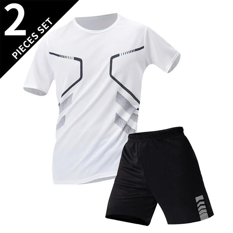 Pacote com 2/6 shorts masculinos plus size de secagem rápida, manga curta, terno masculino, lazer, esportes, corrida, fitness, camiseta, shorts coringa, adolescente