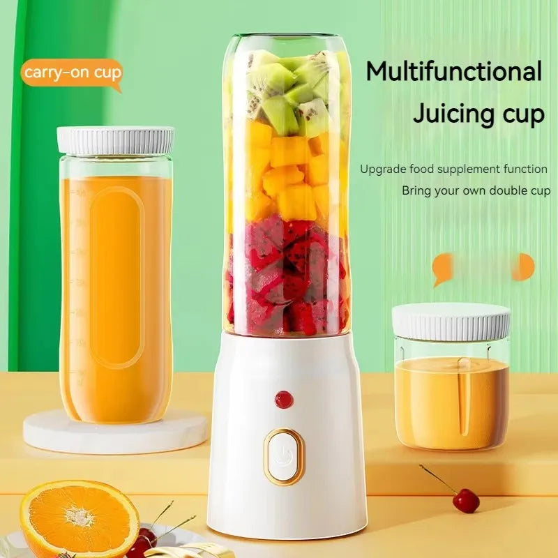 Mini Liquidificador Portátil 10 Lâminas – Sem Fio, Recarregável e Tritura Gelo e Frutas