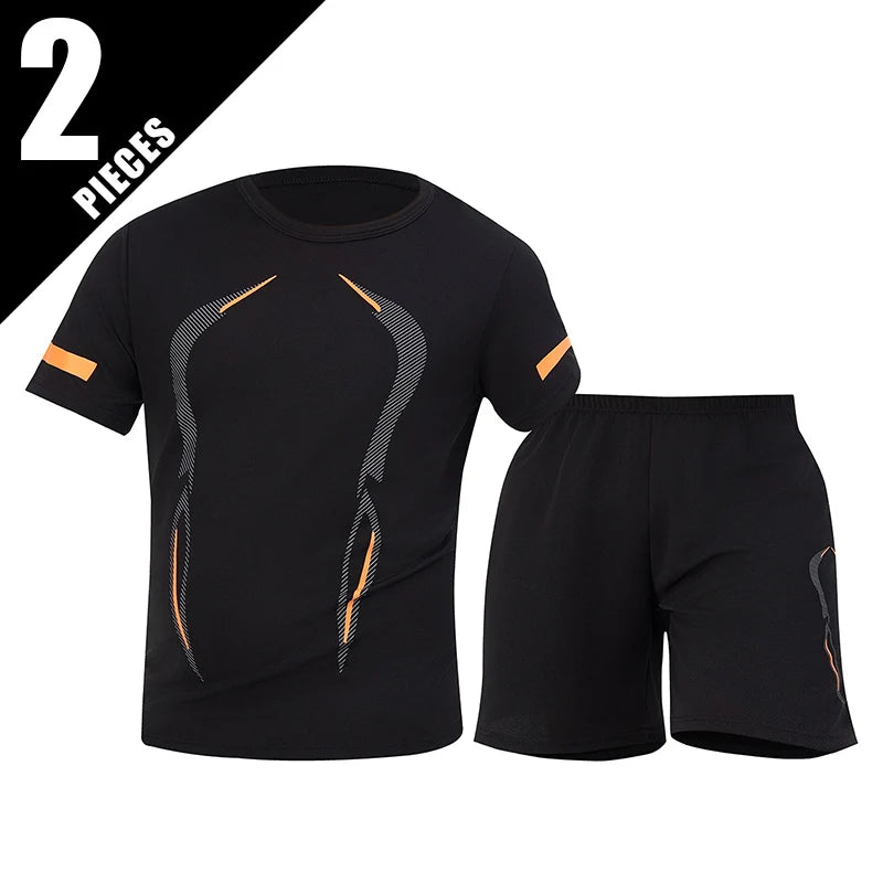 Pacote com 2/6 shorts masculinos plus size de secagem rápida, manga curta, terno masculino, lazer, esportes, corrida, fitness, camiseta, shorts coringa, adolescente