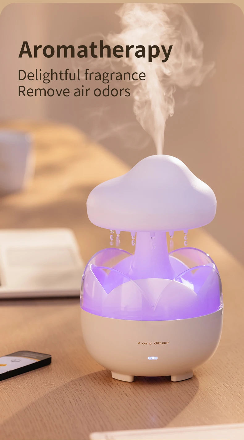 Umidificador Cogumelo Chuva Relaxante