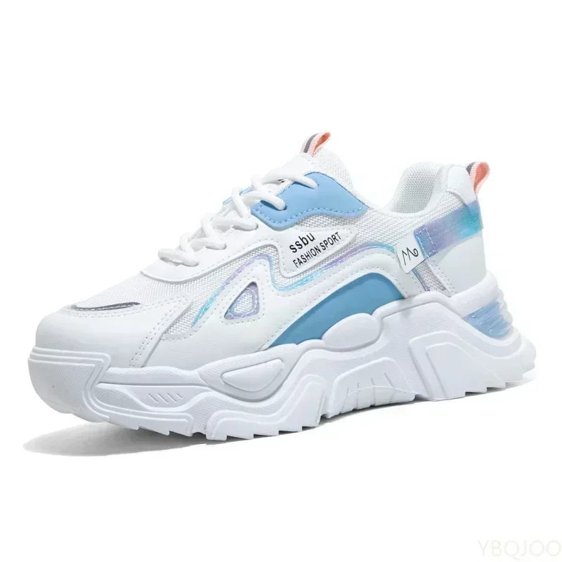 Tênis feminino plataforma 2025, calçados baixos, verde, casual, feminino, tênis chunky, calçados femininos