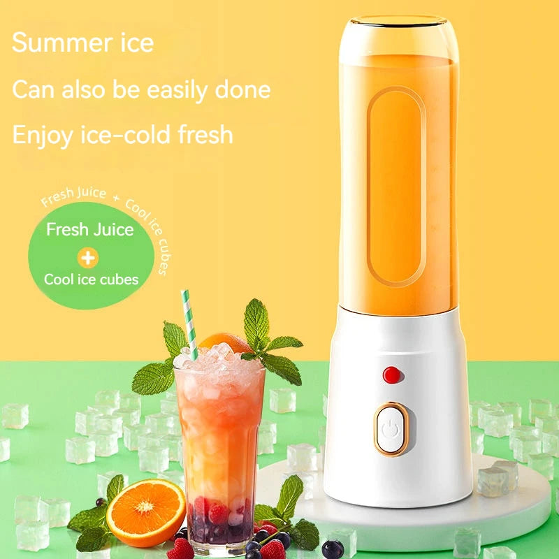 Mini Liquidificador Portátil 10 Lâminas – Sem Fio, Recarregável e Tritura Gelo e Frutas