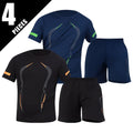 Pacote com 2/6 shorts masculinos plus size de secagem rápida, manga curta, terno masculino, lazer, esportes, corrida, fitness, camiseta, shorts coringa, adolescente