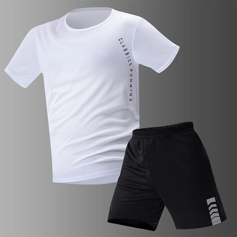 Pacote com 2/6 shorts masculinos plus size de secagem rápida, manga curta, terno masculino, lazer, esportes, corrida, fitness, camiseta, shorts coringa, adolescente
