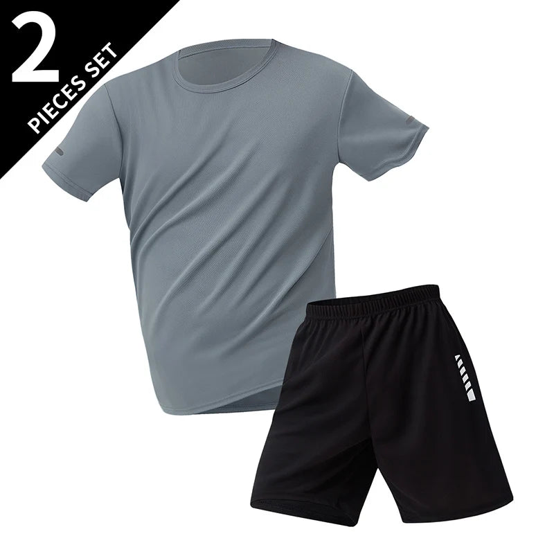 Pacote com 2/6 shorts masculinos plus size de secagem rápida, manga curta, terno masculino, lazer, esportes, corrida, fitness, camiseta, shorts coringa, adolescente