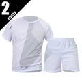 Pacote com 2/6 shorts masculinos plus size de secagem rápida, manga curta, terno masculino, lazer, esportes, corrida, fitness, camiseta, shorts coringa, adolescente