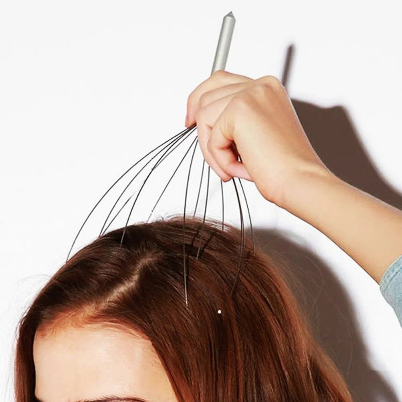 Massageador Polvo Relax – Alívio Instantâneo para Cabeça, Couro Cabeludo e Corpo
