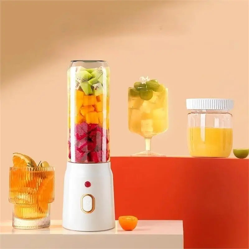 Mini Liquidificador Portátil 10 Lâminas – Sem Fio, Recarregável e Tritura Gelo e Frutas
